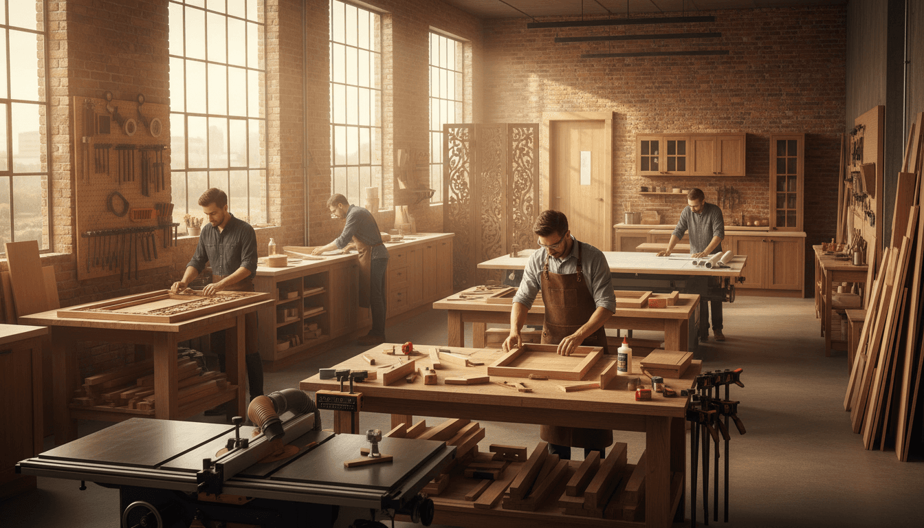 Craftsman hands working on equipment